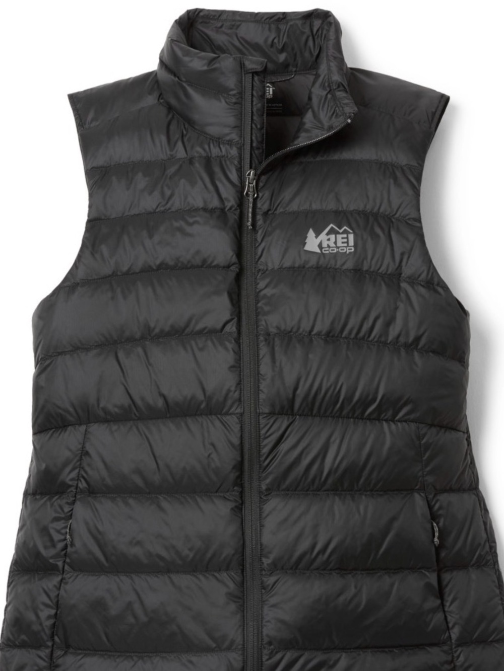 REI Women's 650 Black Quilted Packable Down Puffer Vest